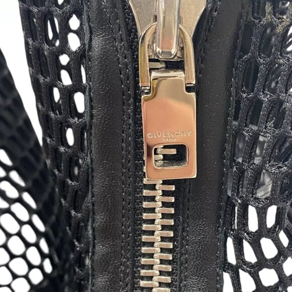 $850 Givenchy Black Rivington Open Toe Mesh Bootie Size 7 EU 37 Flats - Picture 7 of 8